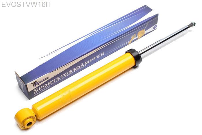 EVOSTVW16H, Sport schokdemper Achteras, VW Golf VII, Dampferbohrung unten M12 x 45mm, Modelle mit Verbundlenker Hinterachse, Verlaging tot -40mm mogelijk, Prijs is per stuk ! , aantal ingeven bij bestellen